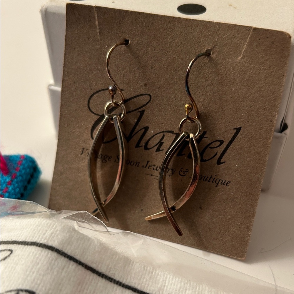 Chantel Spoon Handcrafted Dangle Earrings